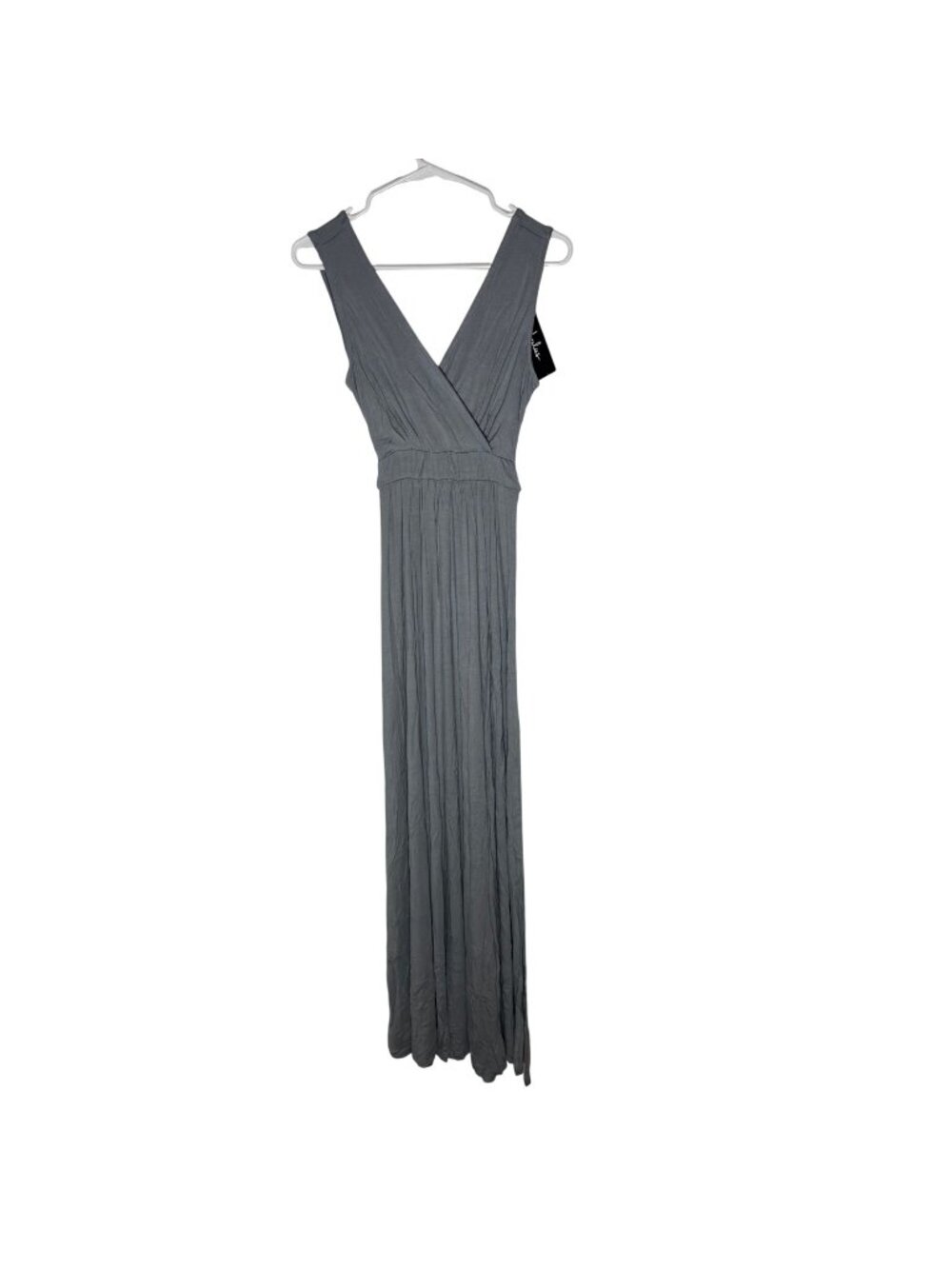 Lulus Sage Green Jersey Knit Tie Back Maxi Dress Size Small NWT